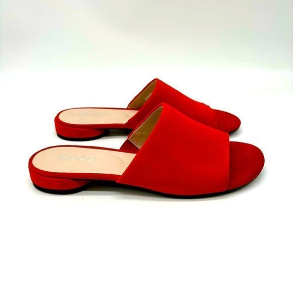 Ecco Peep Toe Slides - Picture 3 of 8